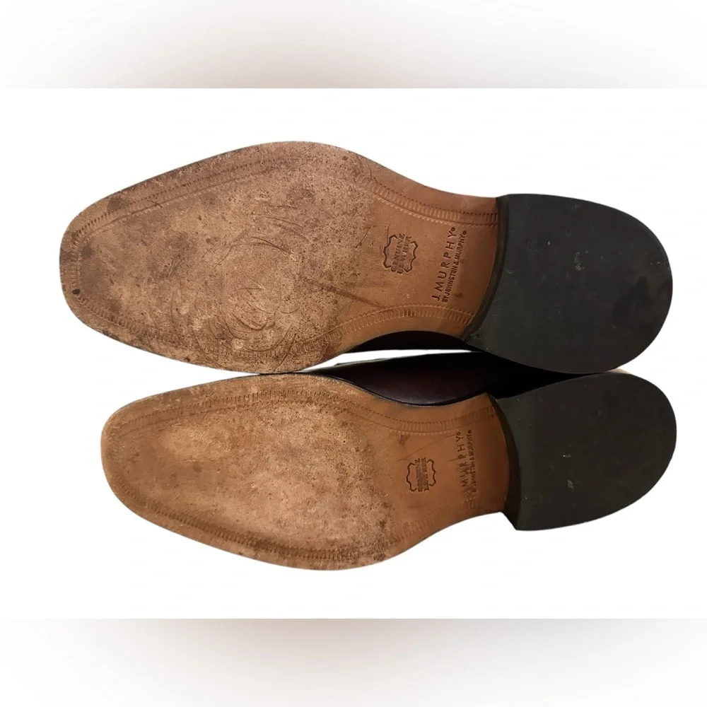 Johnston‎ Murphy Men’s Size 9.5 M Brown Dress Lace Up Shoes.B4